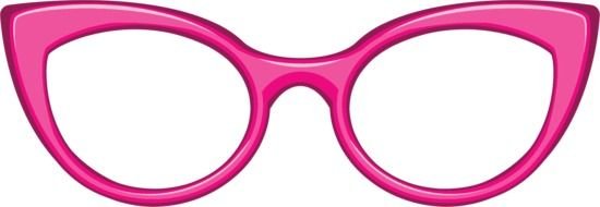 Clipart of the pink glasses