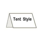 drawing of a white tent