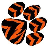 Clip Art Paw Print With Chevron Frees That You Can Download To
