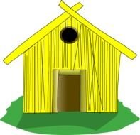 Straw House At Clkercom Vector Online Royalty clipart N2