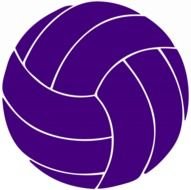 purple ball on a black background