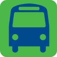 Bus Stop Icon Green At Clkercom Vector Online