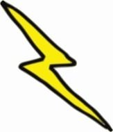 Clipart of lightning bolt