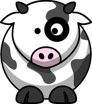 Blackeye Moo At Clkercom Vector Online Royalty clipart