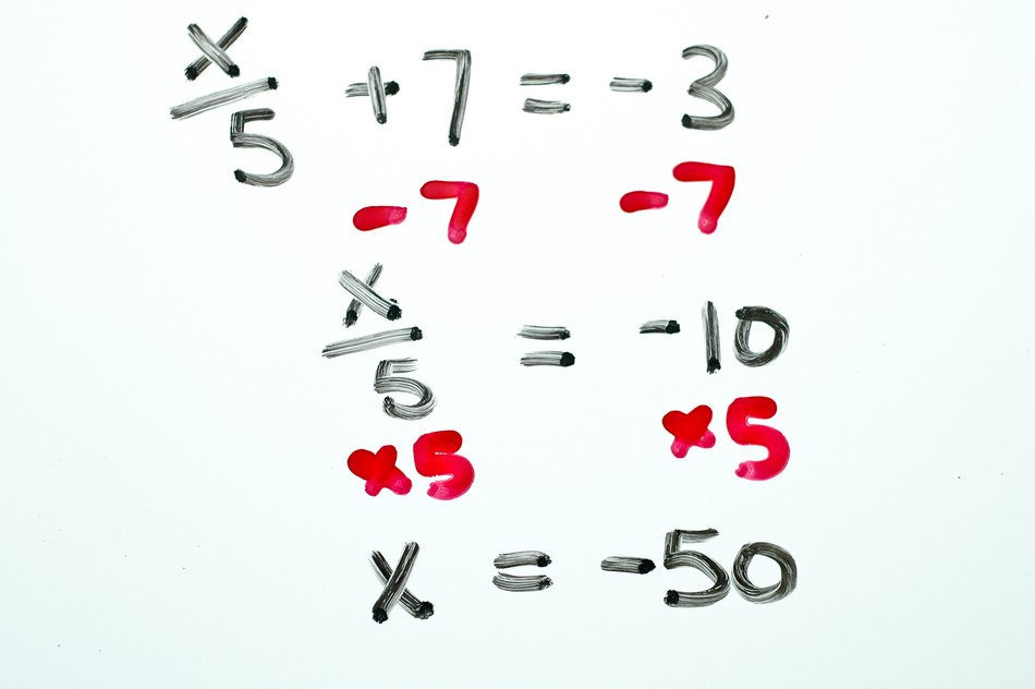 math equation with fractions