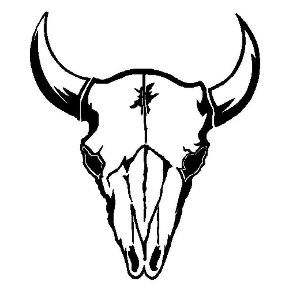 Cow Skull Wall Decal Custom Graphics