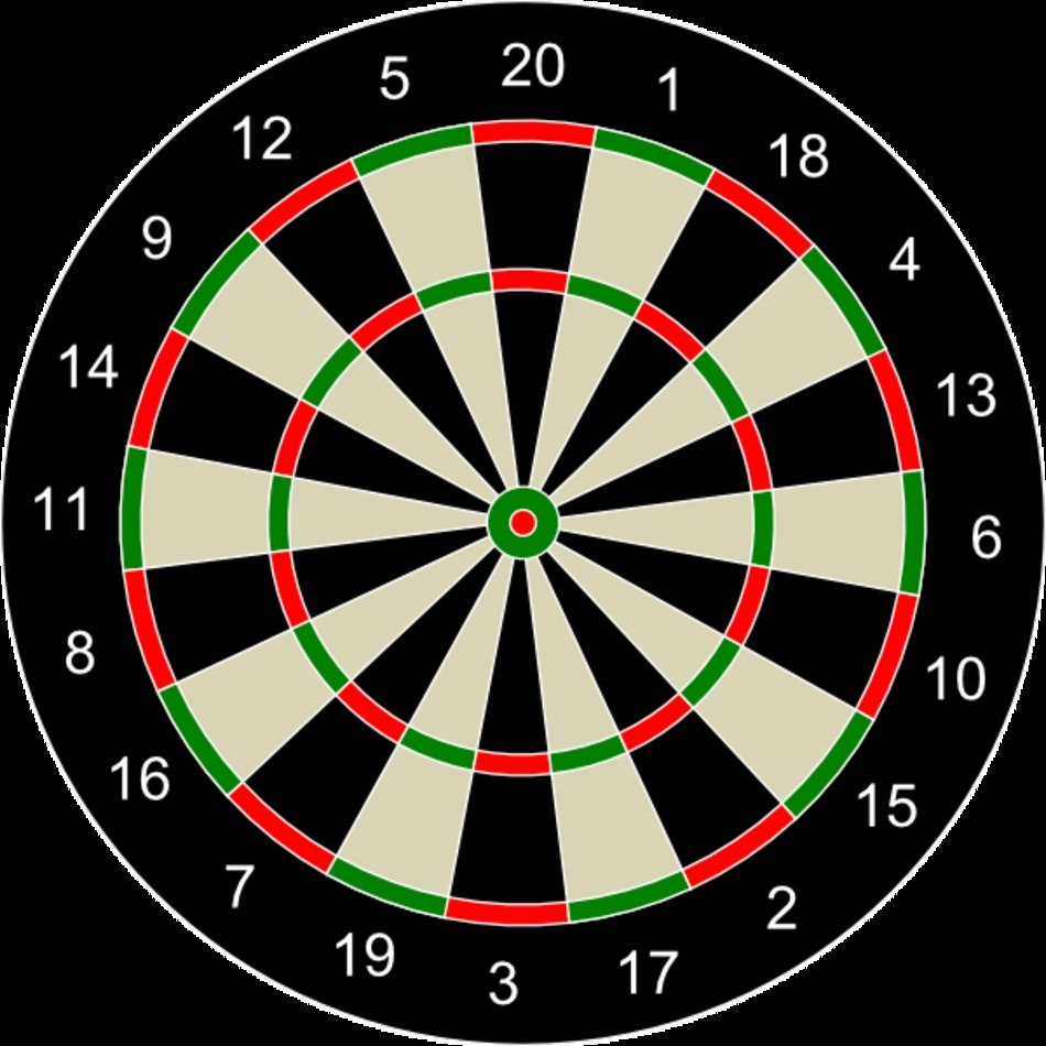 Dart Board At Clkercom Vector Online Royalty
