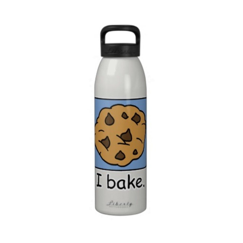 Cartoon Yummy Chocolate Chip Cookie Drinking Bottles