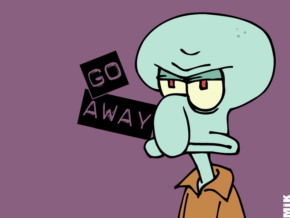 Squidwards drawing