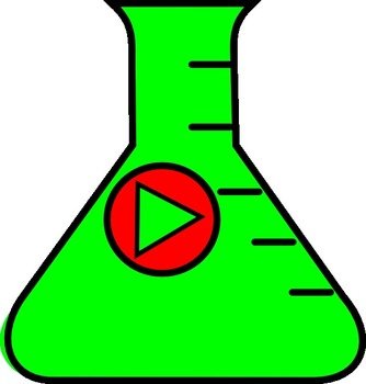 Flask Erlenmeyer Start Green Vector Online