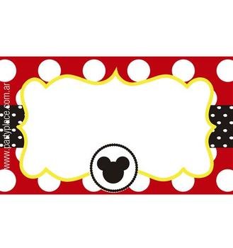 Identificador Mickey Mouse 12u Decoracion Ambientacion Cotill&243n