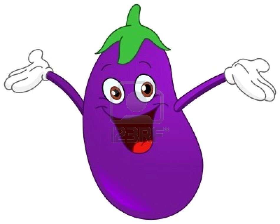 Clip art of eggplant