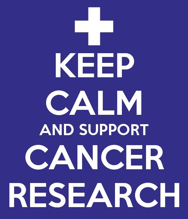Keep Calm And Support Cancer Research Carry On Image