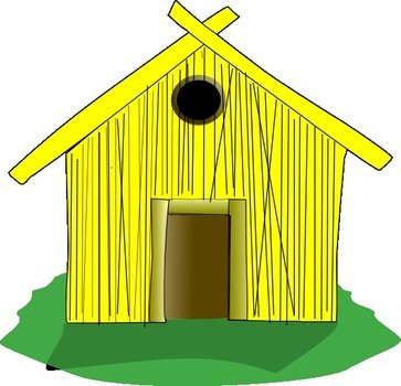 Straw House At Clkercom Vector Online Royalty clipart N2