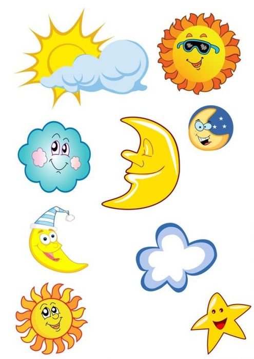 Cartoon Sun Moon Stars Vector Ai Free Graphics Download clipart