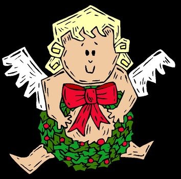 small angel drawing