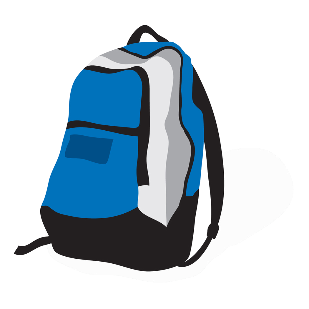 Colorful Cartoon Backpack Clipart Free Image Download