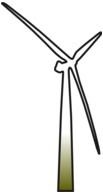 windmill drawing with wind power