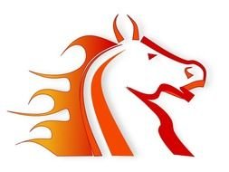 Clipart of the Fire Horse