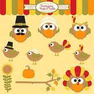 Thanksgiving Owls Birds Hoots And Twe