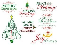 Items Similar To Christmas Invitation Title Logo N2