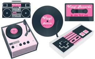 music, Vintage Records and devices