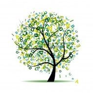 nice green tree drawing