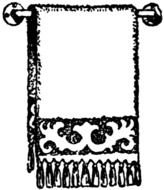 drawing of bath Towel