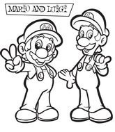 mario and luigi drawing