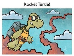 Drawing of the rocket turtle