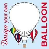 Clipart Black And White Balloon drawing