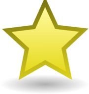 Simple Gold Star At Clkercom Vector Online
