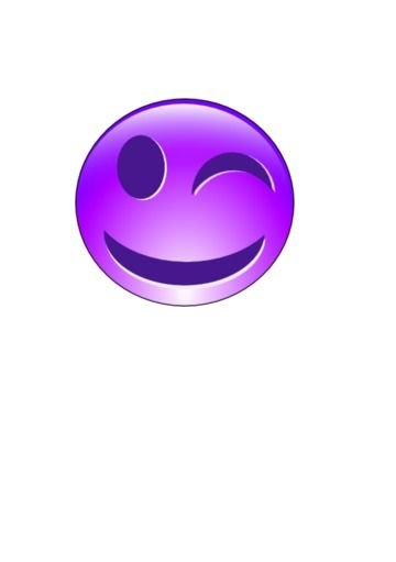 Smiley Face One Eye Closed Vector