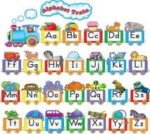 Bulletin Board Set Alphabet Train Tcr4421 clipart