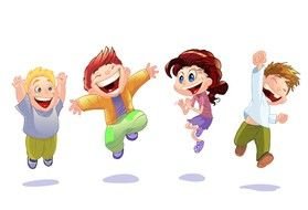 clipart of the group of the children