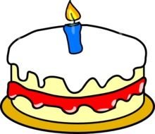 First Birthday Cake At Clkercom Vector Online