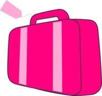 Pink Suitcase At Clkercom Vector Online Royalty