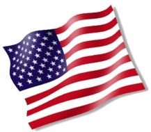 free American Flag drawing
