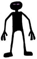 clipart of the Minecraft Enderman charater