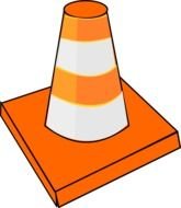 Orange Traffic Cone At Clkercom Vector Online N2
