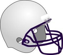 Football Helmet Blank Template