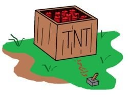 box with explosives