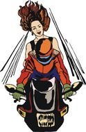 Honda Goldwing Cartoon Frees That You Can Download To