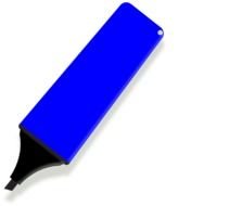 Blue Marker At Clkercom Vector Online Royalty