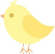 Cute Yellow Bird Free clipart