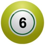 Clip Art Of A Six Ball &amp;169 Dixie Allan
