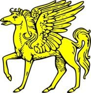 Winged Horse drawing