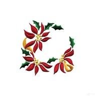 Poinsettia Border Floral 4