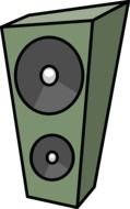 Cartoon Speaker Vector drawing