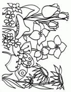 Spring Coloring Pages drawing